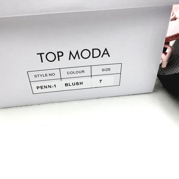 Top Moda Penn Pink Strappy Sandals Sz 7 - Picture 3 of 6